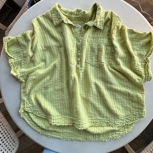 Free People We The Free - Women’s Oversized Button-Down Short-sleeve Shirt